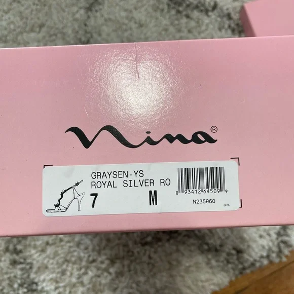 Nina Graysen Heel in Silver Jewel - Picture 4 of 4